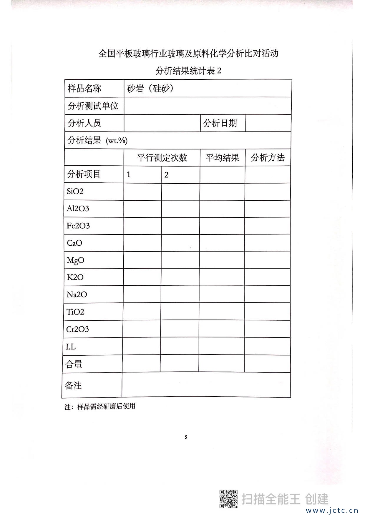 关于开展第二届全国平板玻璃行业原料化学分析对比活动的通知_5.jpg